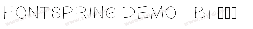 FONTSPRING DEMO   Bi字体转换